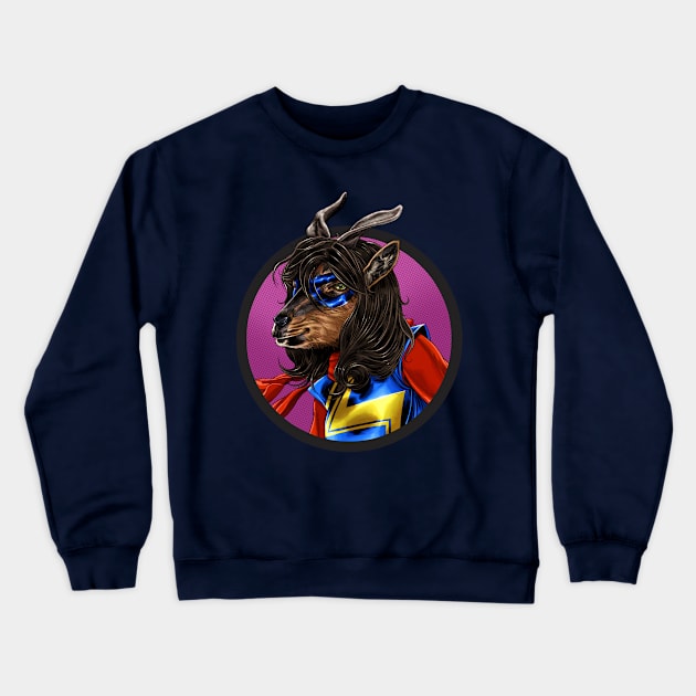 Ms. Markhor Crewneck Sweatshirt by ThirteenthFloor